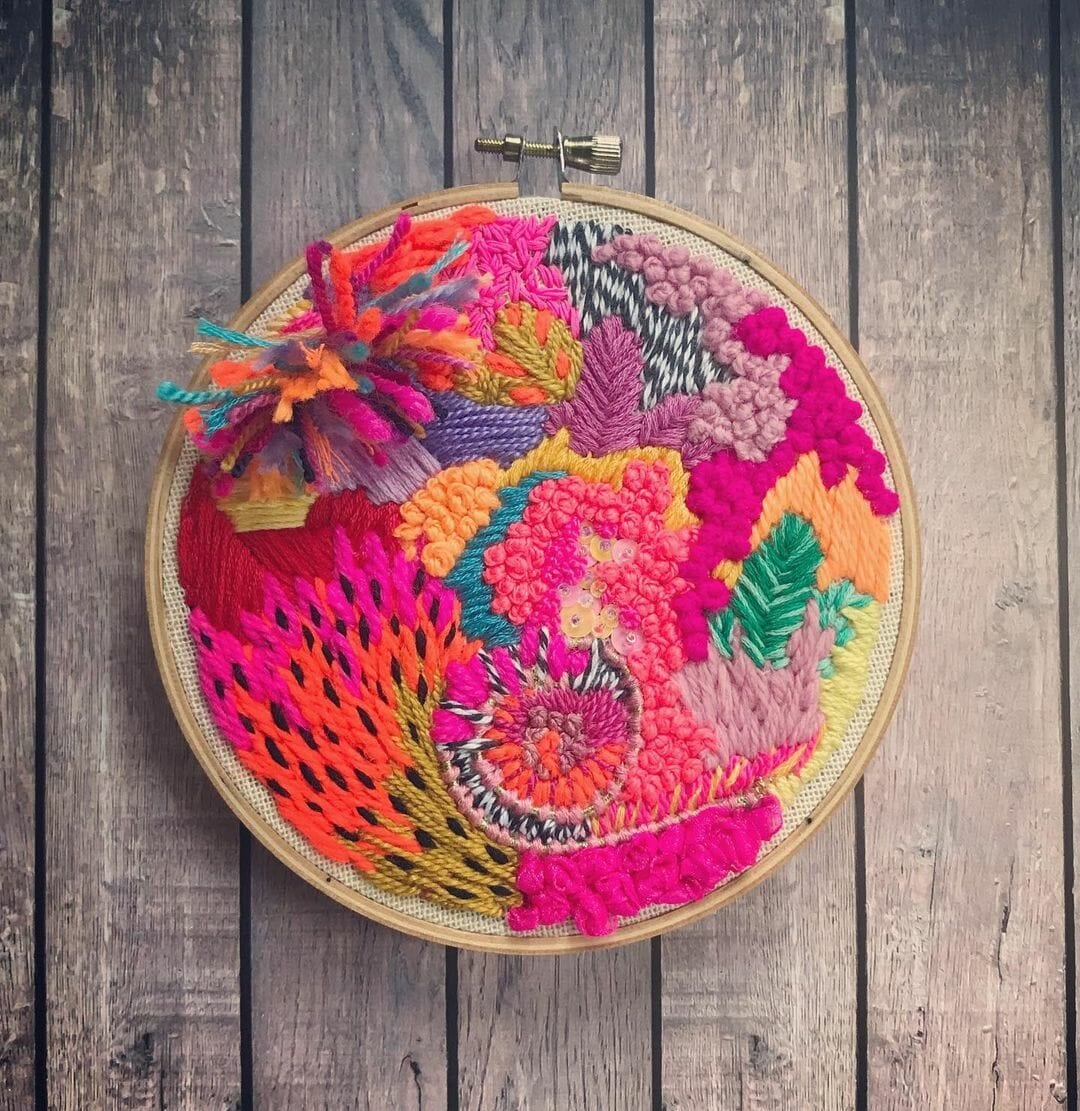 Abstract Embroidery by Daniela Cermenati Graphic and Web Design Blog