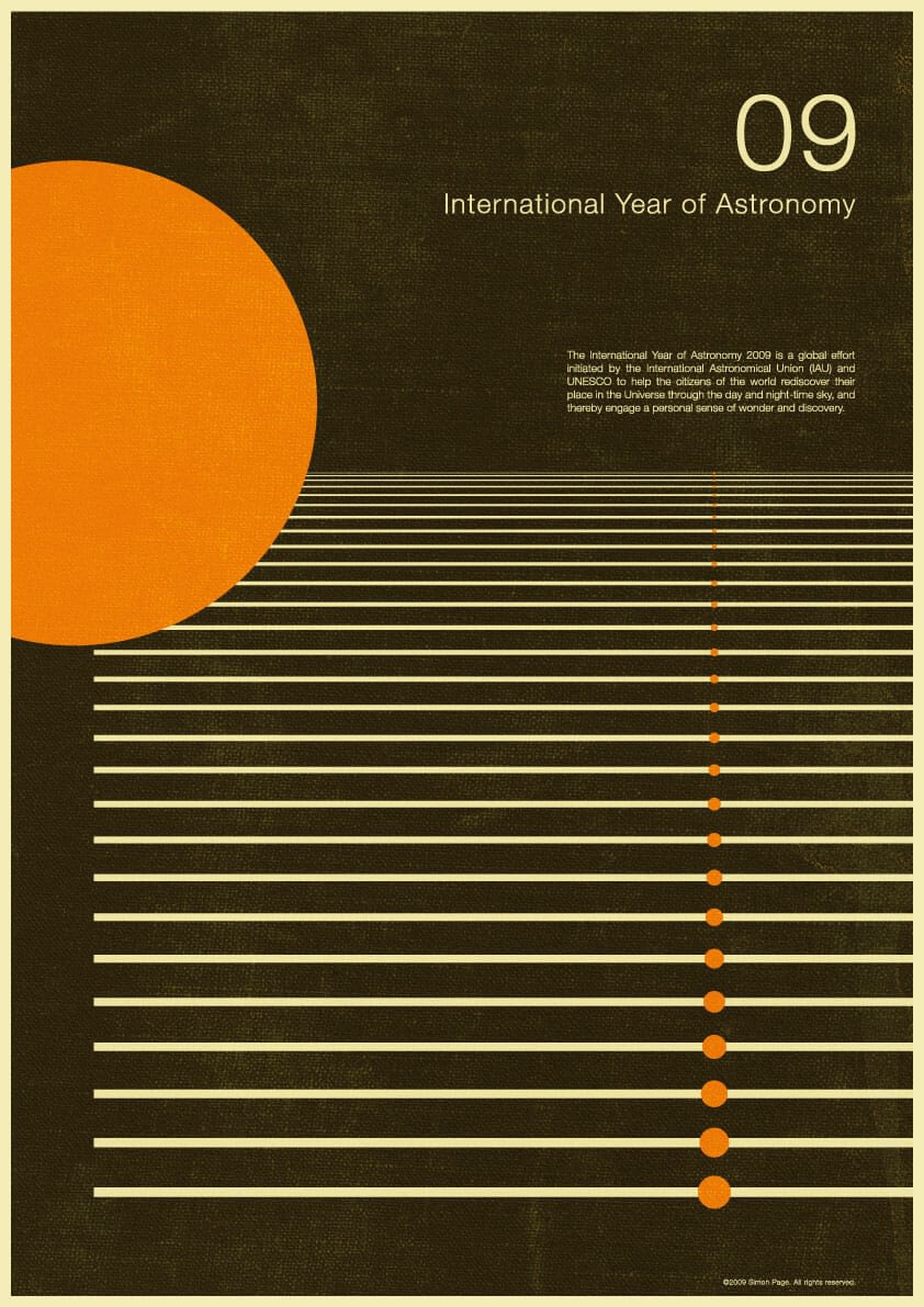 Year of Astonomy 09 Print by Simon Page