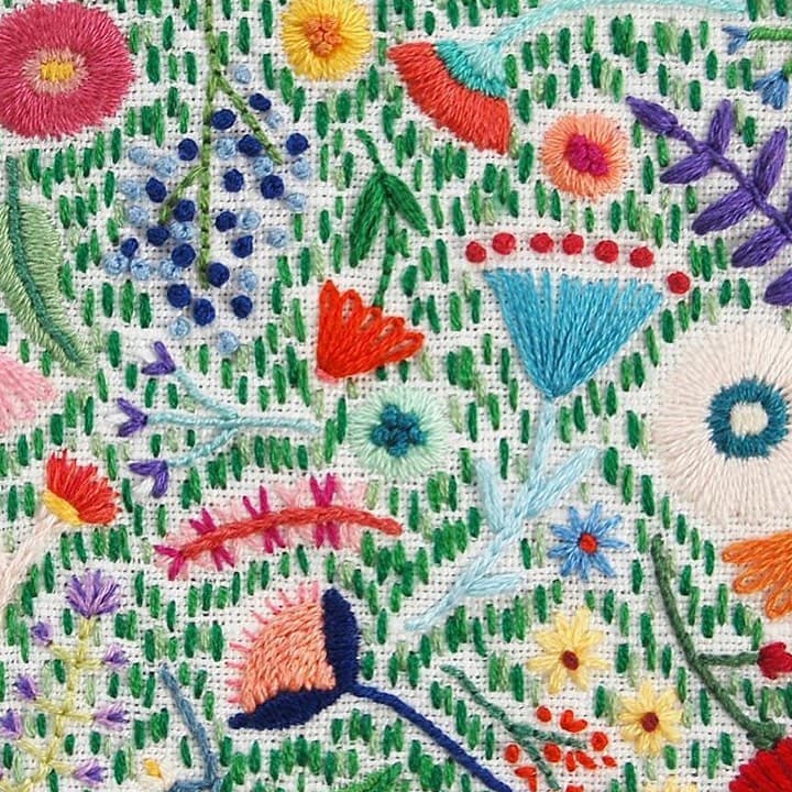 Embroidery by Brannon Addison of Happy Cactus Designs