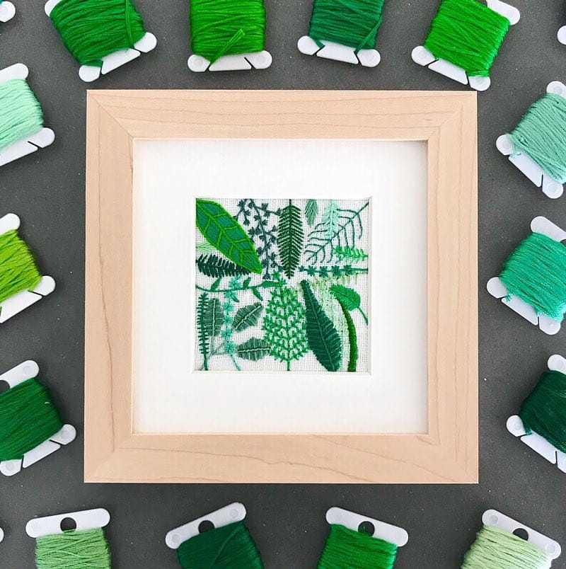 Embroidery by Brannon Addison of Happy Cactus Designs